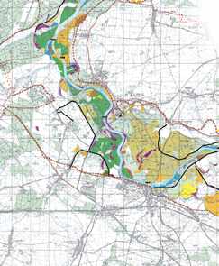 Mapa ��g�w w okolicy Lubi��a - fragment
