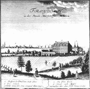 Cieszk�w k.Milicza, XVIII wiek - ryc. F.B.Werner