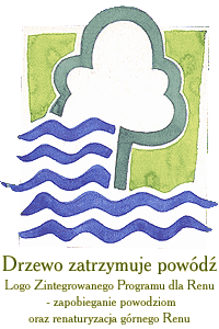 Drzewo zatrzymuje powódź - Logo Zintegrowanego programu dla Renu