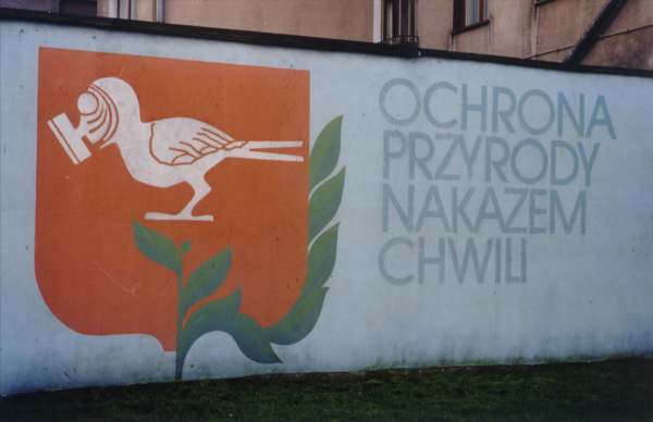 napis na murze w Resku, woj. zachodniopomorskie